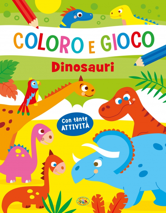 Copertina de COLORO E GIOCO - DINOSAURI