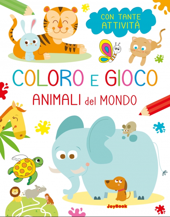 Copertina de COLORO E GIOCO -  ANIMALI DEL MONDO