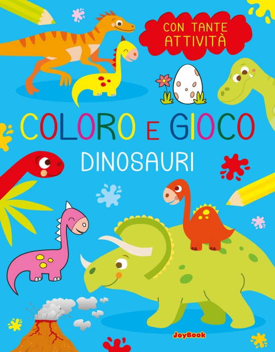 Copertina de COLORO E GIOCO - DINOSAURI