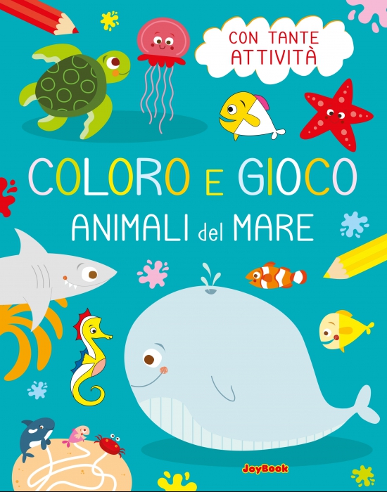 Copertina de COLORO E GIOCO - ANIMALI DEL MARE