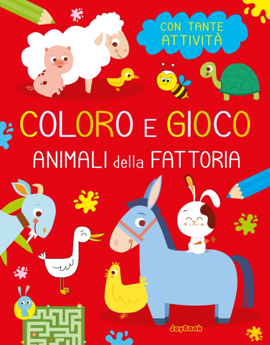 Copertina de COLORO E GIOCO - ANIMALI DELLA FATTORIA