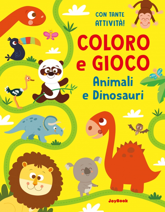 Copertina de COLORO E GIOCO - ANIMALI E DINOSAURI