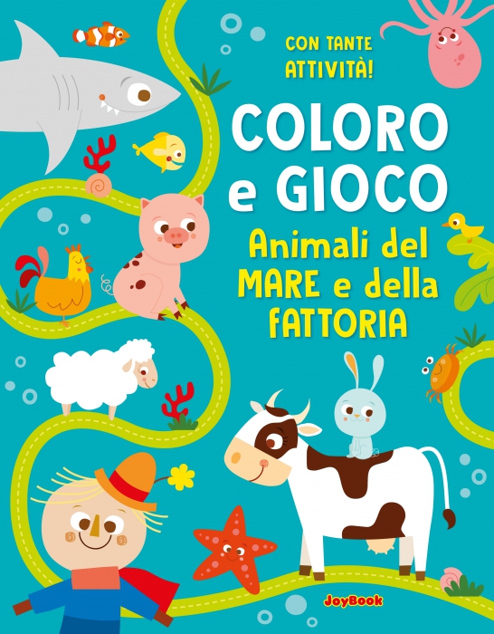 Copertina de COLORO E GIOCO - ANIMALI DEL MARE EDELLA FATTORIA